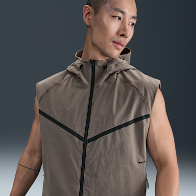 トップス NIKE Tech Nylon Vest Nike Tech Fleece Vest Utility Water Repellent Zip Pockets